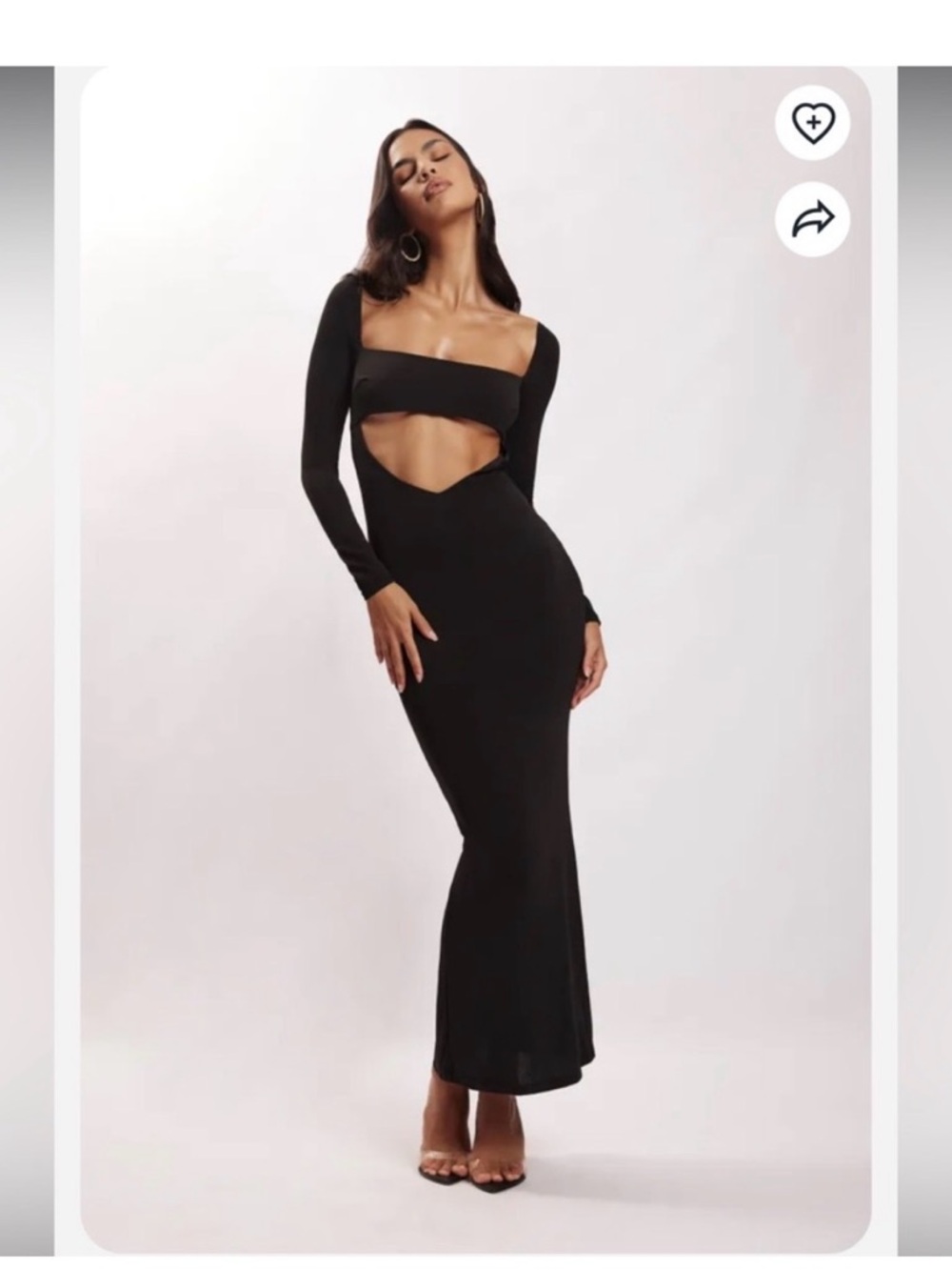 Meshki Ashleigh Cut Out Bandeau Maxi Dress XS